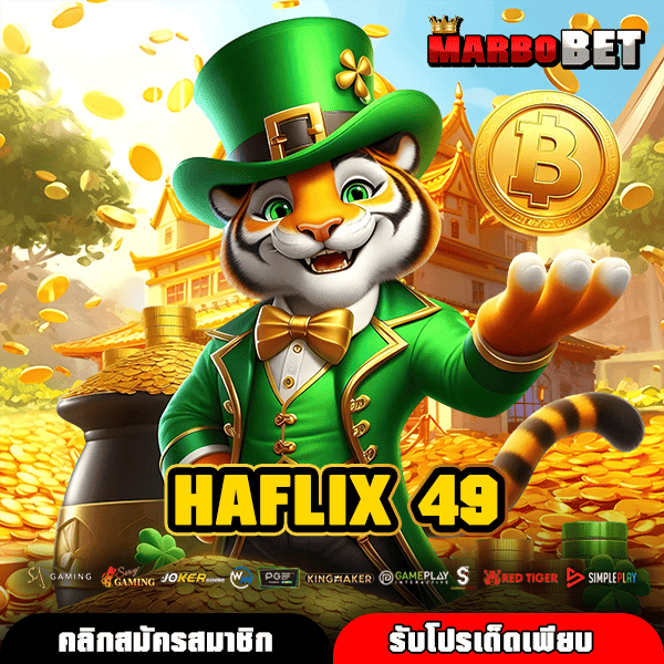HAFLIX 49 ทางเข้าเกมทำเงิน รวมทุกค่าย โบนัสแตกบ่อย มาตรฐานระดับโลก